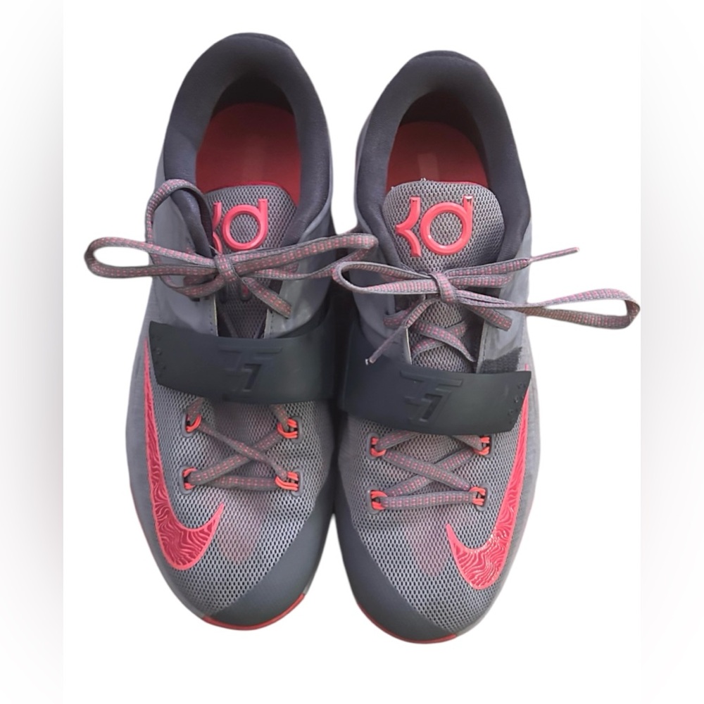KD Nike Basketball Calm Before The Storm 2014 Size 7Y Kevin Durant Gray